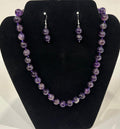 Set colier cu cercei din ametist